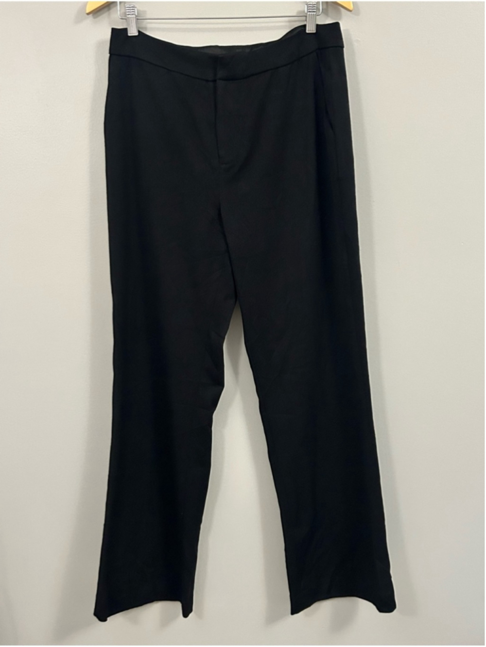 Jason Wu Black Straight-Leg Women's Pants Size 10 Black